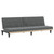 Sofa Bed Dark Grey Polyester, Plywood, Foam, Plastic Medium A949-351864