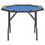 Poker Table Blue Engineered wood, felt, artificial leather, steel A949-80405