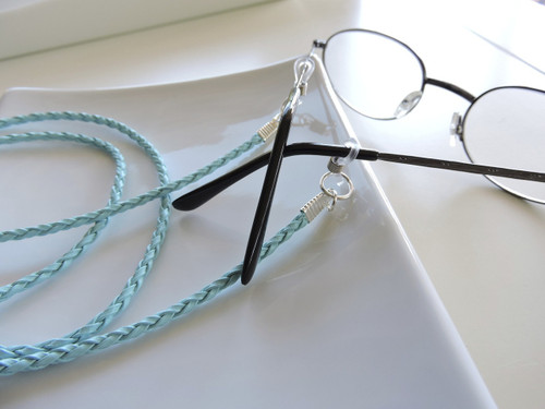 Braided Leather Eyeglass Chain - Chain Reading Glasses Holders - Sunglasses  Holder - Leather Eyeglass Holder