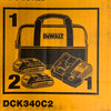 DEWALT DCK340C2 (New-Other) 20 Volt Max Li-ion 3 Tool Cordless Combo Kit with Bag