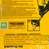 DEWALT DWFP72155 (New-Other) 15-Gauge Precision Point DA Style Pneumatic Angle Finish Nailer