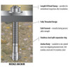 RED HEAD 50092 3/8-inch x 3-inch Steel Concrete Wedge Anchor Set of 3