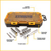 DEWALT DWMT73805 25-Piece 1/4-inch Drive SAE & Metric Ratchet & Socket Set