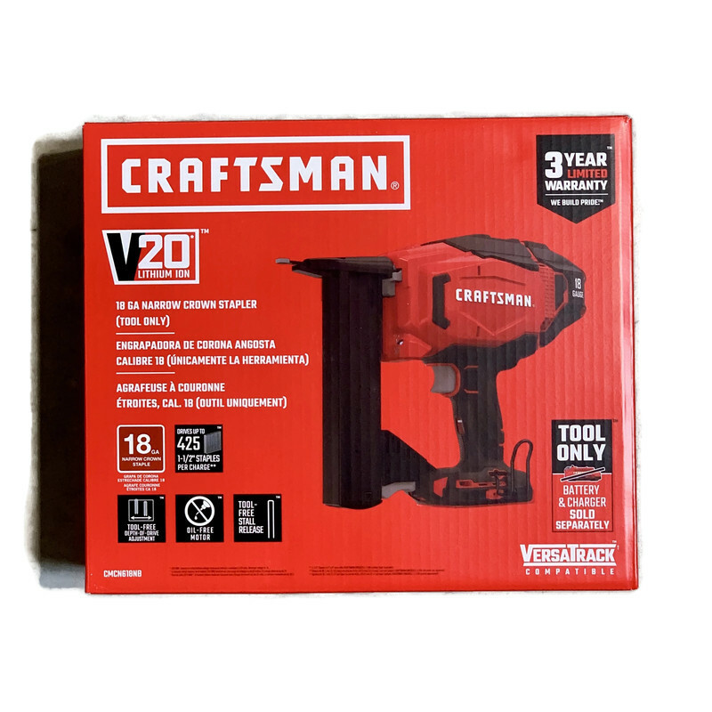 CRAFTSMAN CMCN618NB (New-Other) V20 20V Cordless 18-Gauge Narrow