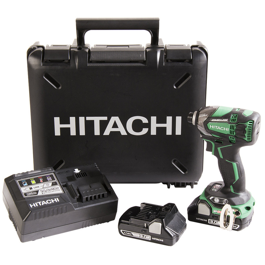 HITACHI WH18DBDL2 18V Brushless Cordless Lithium Ion Triple Hammer Impact  Driver