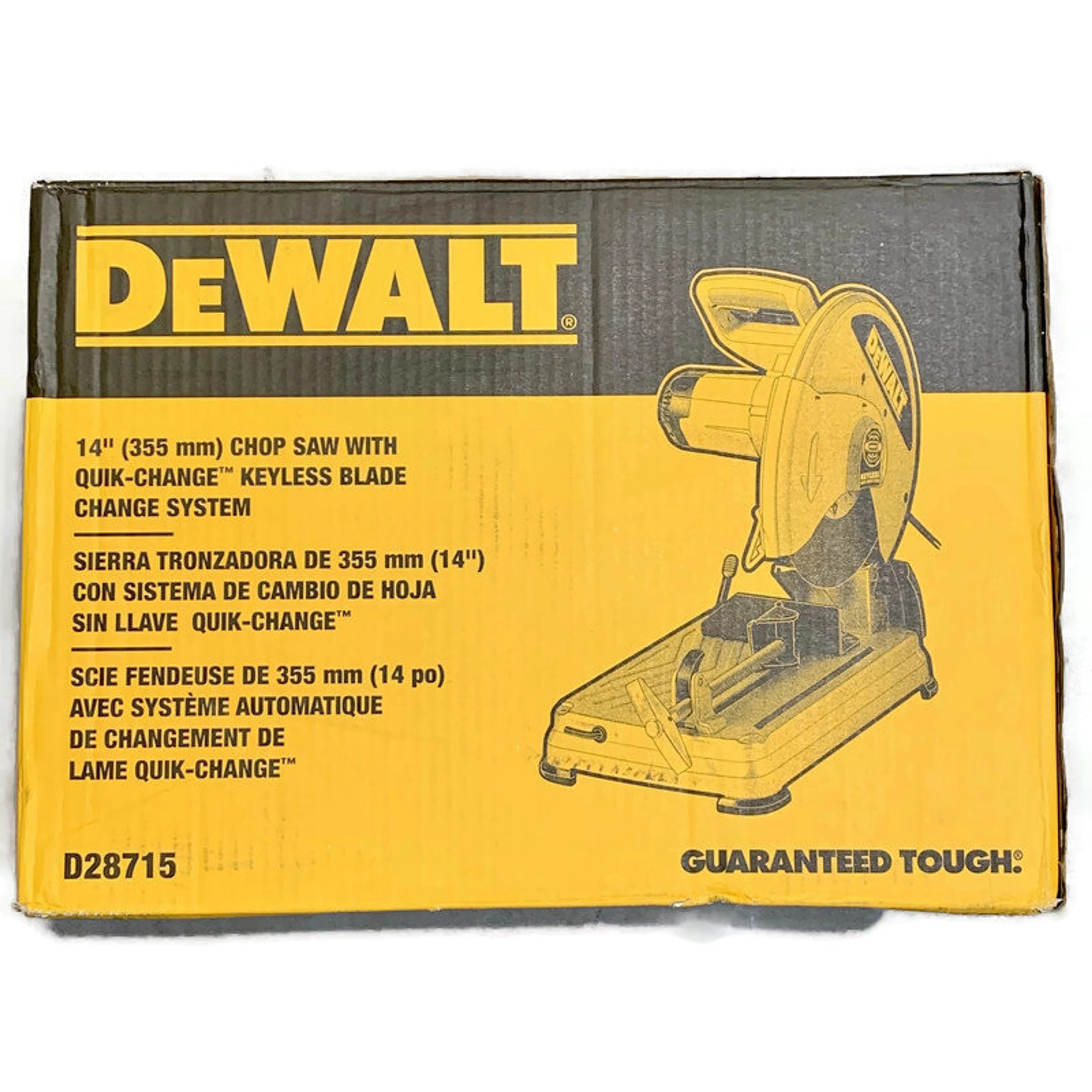 DEWALT D28715 (New-Other) 14-Inch 15-Amp Corded Quick-Change Keyless Blade  Chop Saw