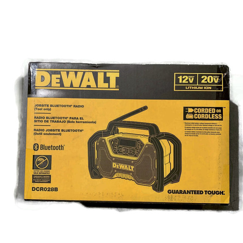 DEWALT DCR028B (New-Other) 12V/20V MAX Bluetooth Cordless Portable Jobsite Radio TOOL ONLY