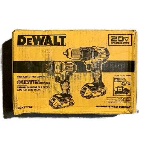 DEWALT DCK277D2 (New-Other) 20V MAX Cordless Brushless Drill & Impact Driver 2-Tool Combo Kit
