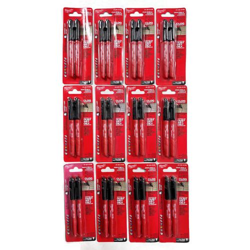 MILWAUKEE 48-22-3105 Inkzall Fine Point Black Marker (2-Pack)