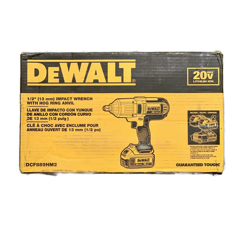 DEWALT DCF889HM2 (New-Other) 20V MAX Cordless 1/2-inch Hog Ring Anvil Impact Wrench Kit