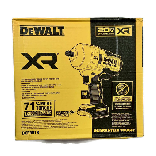 DEWALT DCF961B (New-Other) 20V MAX XR Brushless Cordless 1/2-inch Impact Wrench TOOL ONLY