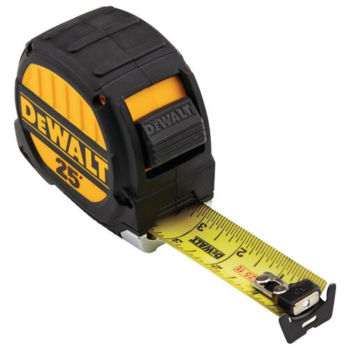 DEWALT DWHT33975 1-1/4-inch x 25-ft Premium Measuring Tape Rule