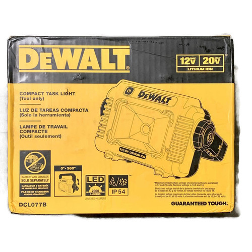 DEWALT DCL077B (New-Other) 12V/20V MAX Cordless LED Compact Task Work Light TOOL ONLY