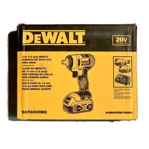 DEWALT DCF880HM2 (New-Other) 20V MAX Li-ion Cordless 1/2-Inch Impact Wrench Kit w/ Hog Ring