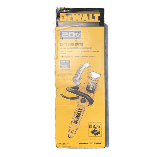 DEWEALT DCCS621P1 (New-Other) 20V MAX 12-inch Compact Brushless Cordless Chainsaw Kit