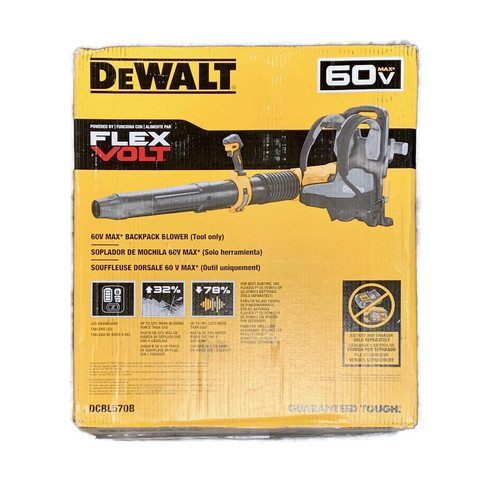 DEWALT DCBL570B (New-Other) 60V MAX Brushless Cordless Backpack Blower TOOL ONLY