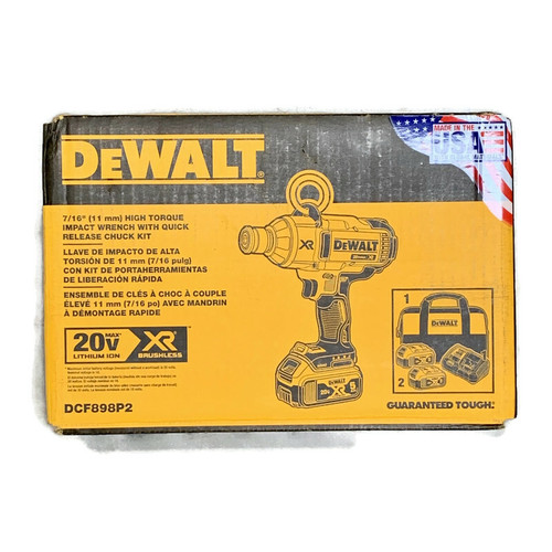 DEWALT DCF898P2 (New-Other) 20V MAX XR Brushless High Torque Impact Wrench Kit w/ QR Chuck