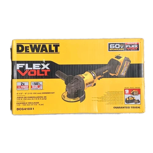 DEWALT DCG418X1 (New-Other) FLEXVOLT 60V MAX 4.5 to 6-inch Cordless Brushless Angle Grinder