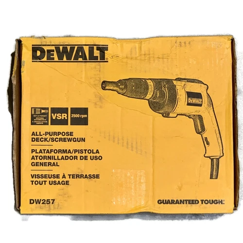 DEWALT DW257 (New-Other) 6.2-Amp Corded 2500 RPM VSR All-Purpose Drywall Screw Gun