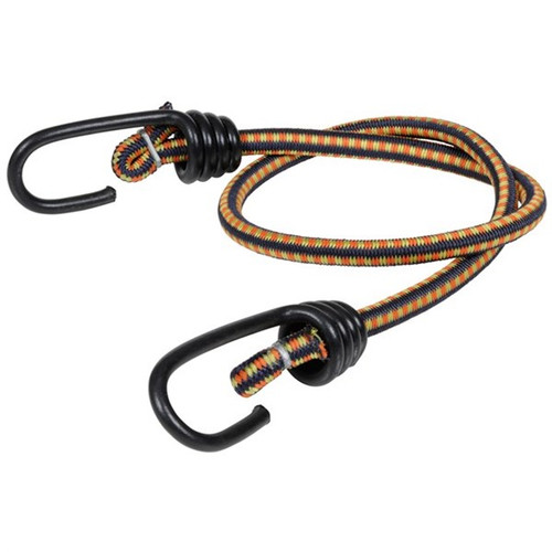 KEEPER 06025 24-inch Bungee Cord Tie-Down Strap w/ Coated Steel Hooks 10-pack