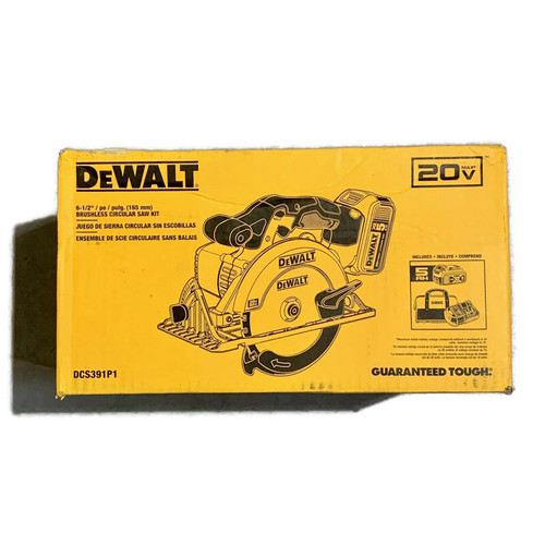 DEWALT DCS391P1 (New-Other) 20V 20-Volt MAX Lithium Ion Cordless Circular Saw Kit w/ Bag