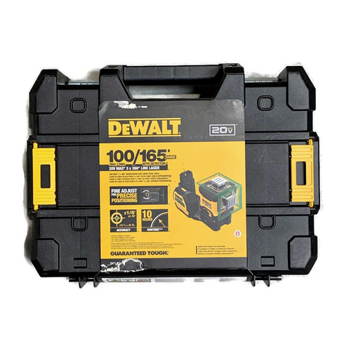 DEWALT DCLE34030GB (New-Other) 12V / 20V MAX 3x360-Degree Green Laser Level TOOL ONLY
