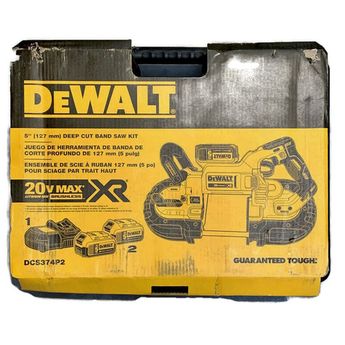 DEWALT DCS374P2 (New-Other) 20V Max Deep Cut Brushless Cordless 20 Volt Band Saw Kit
