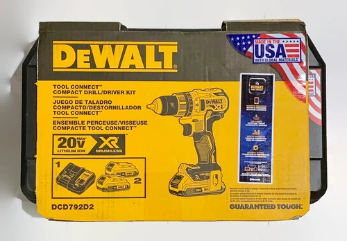 DEWALT DCD792D2 (New-Other) 20V MAX XR Brushless Cordless Drill/Driver Kit w/ Tool Connect