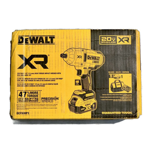DEWALT DCF900P1 (New-Other) 20V MAX XR 1/2-inch High Torque Impact Wrench w/ Hog Ring Anvil
