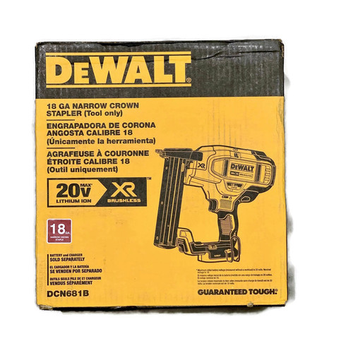 DEWALT DCN681B (New-Other) 20V MAX Cordless 18-Gauge Narrow Crown Stapler TOOL ONLY