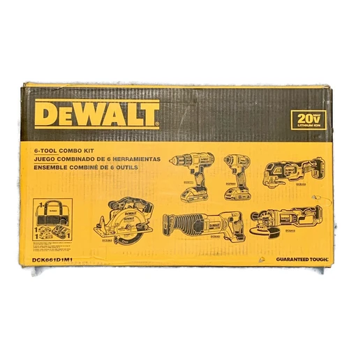 DEWALT DCK661D1M1 (New-Other) 20V MAX 20-Volt Lithium-Ion Cordless 6-Tool Combo Kit