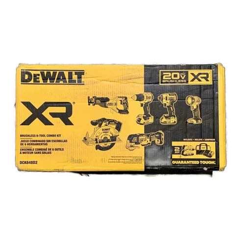 DEWALT DCK648D (New-Other) 20V MAX 20-Volt Lithium-Ion Cordless Brushless 6-Tool Combo Kit