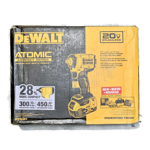 DEWALT DCF923P2 (New-Other) ATOMIC 20V MAX 3/8-in Cordless Hog Ring Anvil Impact Wrench Kit