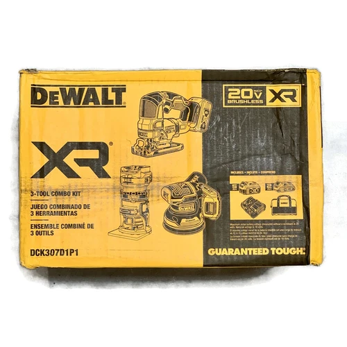 DEWALT DCK307D1P1 (New-Other) 20V MAX XR Cordless 3-Tool Woodworking Combo Kit