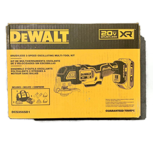 DEWALT DCS356SD1 (New-Other) 20V MAX XR Cordless Brushless 3-Speed Oscillating Tool Kit