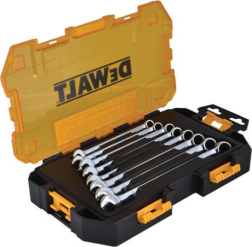 DEWALT DWMT73810 (New-Other) 8-Piece Combination Metric Wrench Set w/ Case