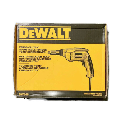 DEWALT DW268 (New-Other) 6.5 Amp Reversible Screwdriver 2,500 Rpm VSR VERSA-CLUTCH Scrugun