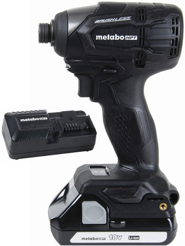 METABO HPT WH18DBFL2QB 18V Li-Ion Cordless Brushless 1/4-Inch Impact Driver Kit