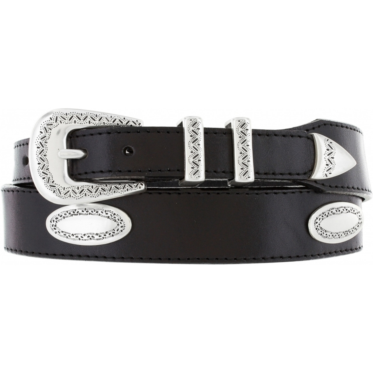 Ornamental Taper Belt - Black by Brighton (Sizes 32-42)
