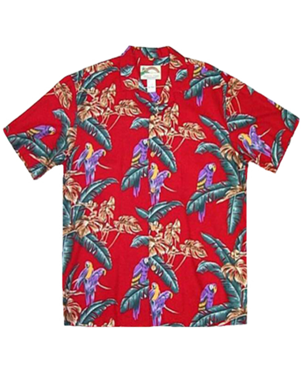 Paradise Found | Jungle Bird Shirt Red Red Med