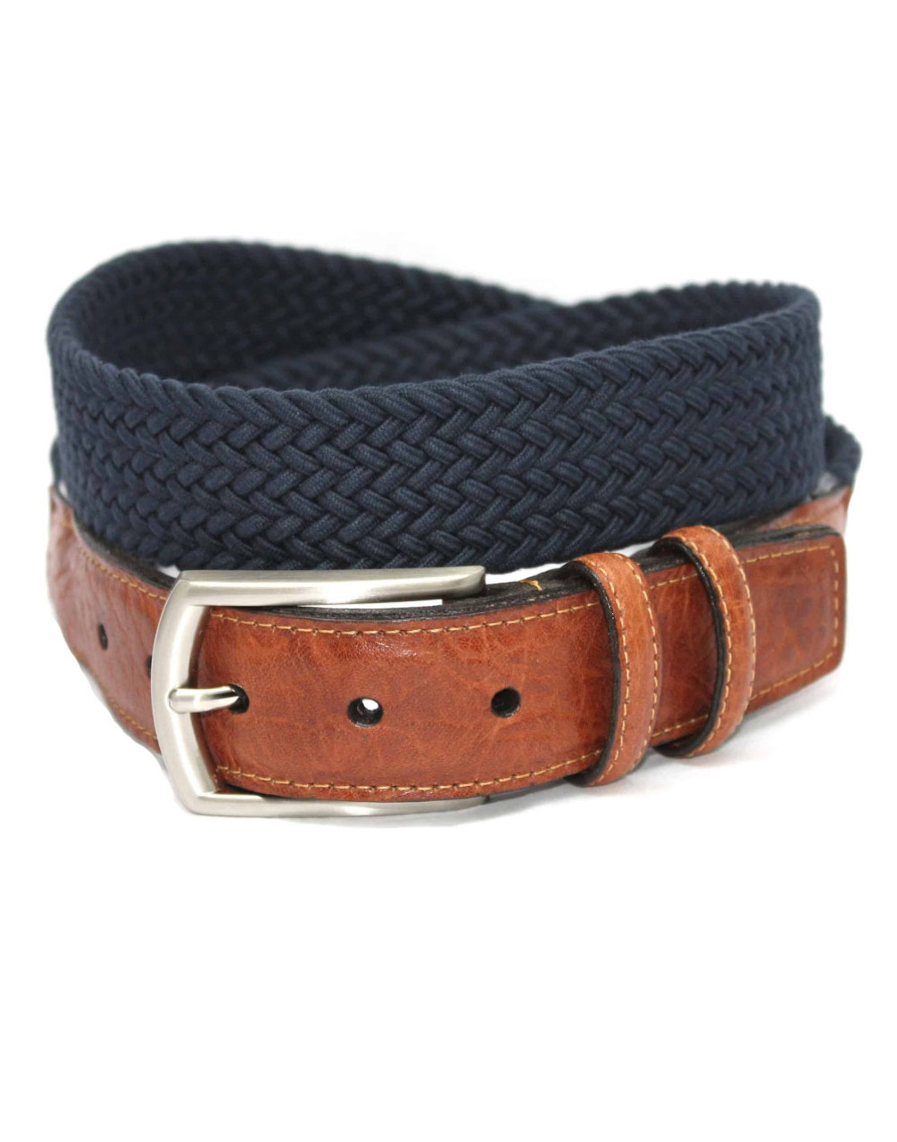 Greg Norman Crocodile Print Reversible Leather Belt - Tan / Black