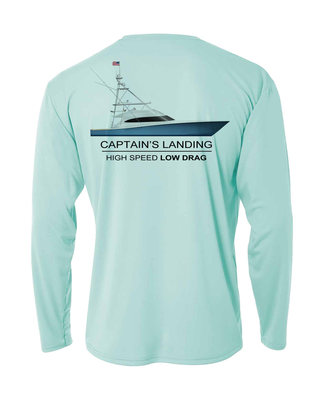 Captain's Landing | Sport Boat Long Sleeve Sun Protection Shirt - Island Green XL