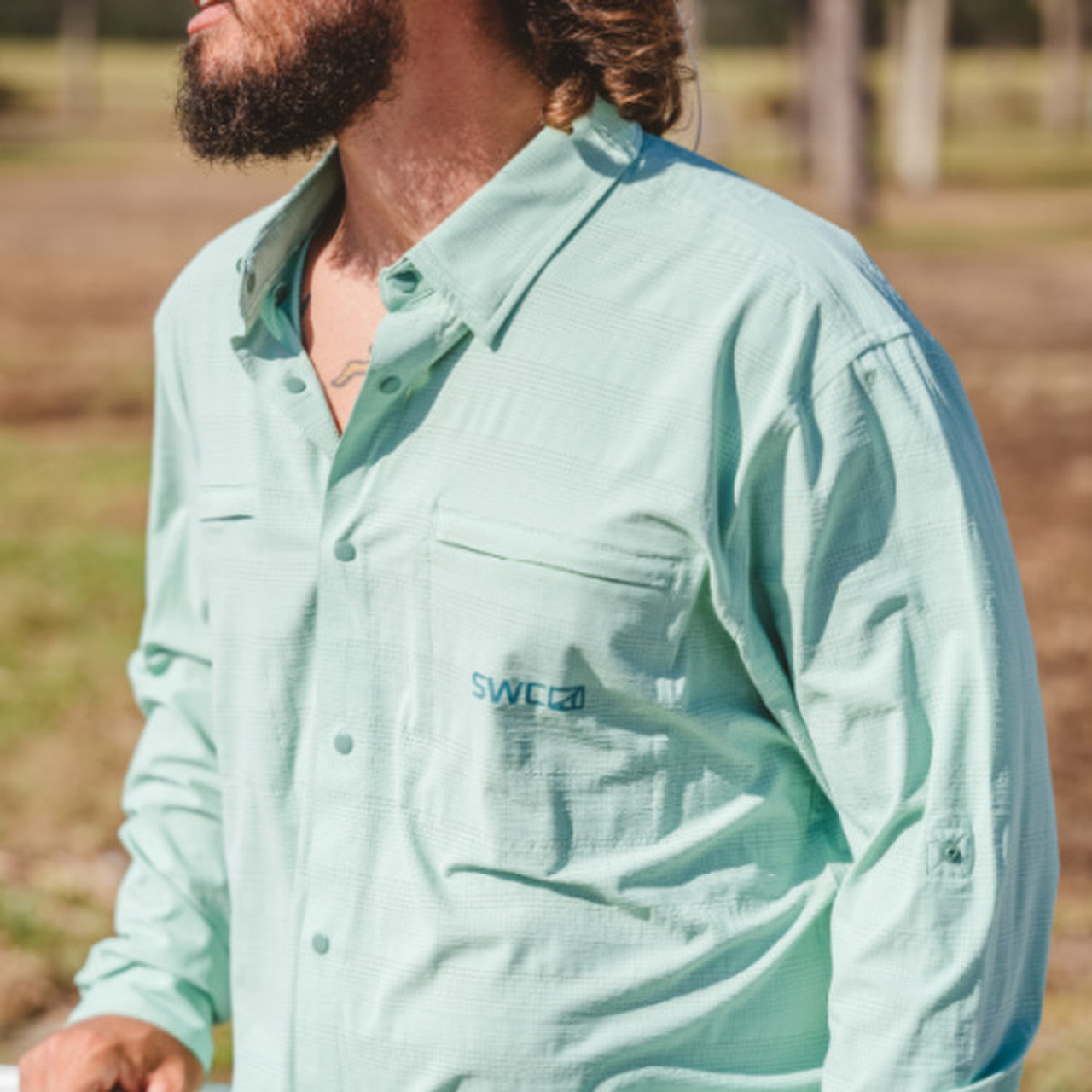 Oysterman Long Sleeve Fishing Shirt by Skinny Water Culture