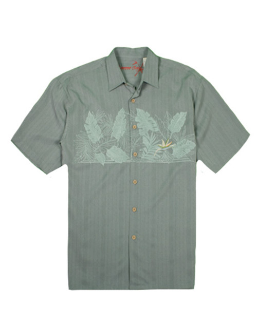 Shake the Hook Embroidered Camp Shirt by Bamboo Cay - WB871 - Ocean