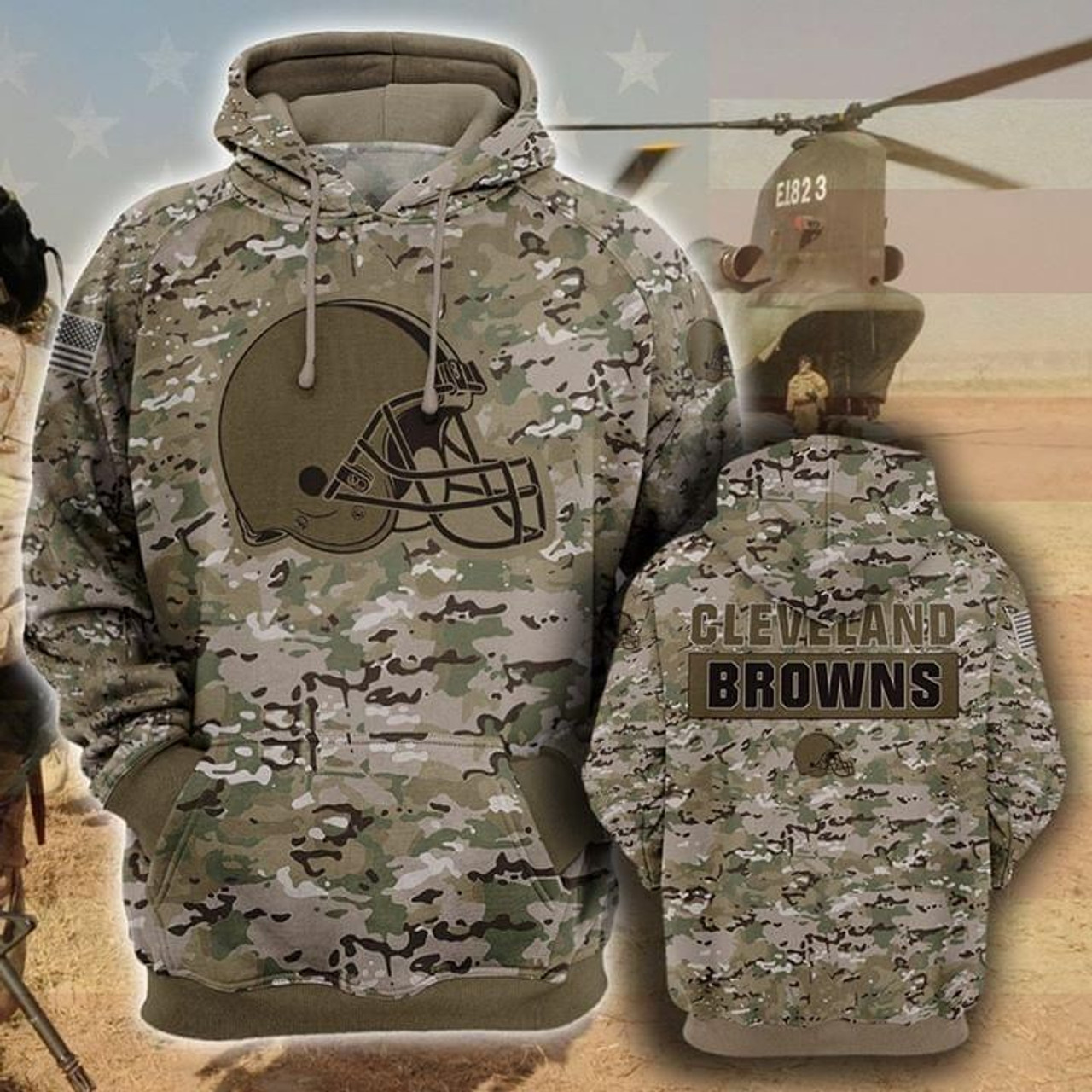 cleveland browns camo shirt