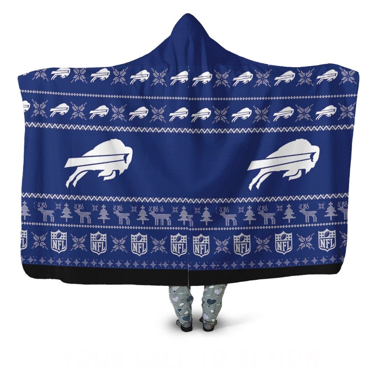 buffalo bills sweatshirt blanket