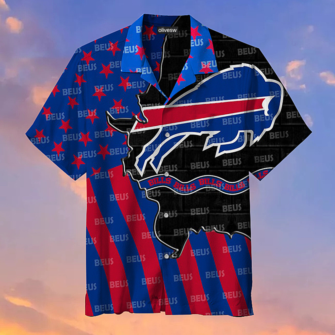 buffalo bills hawaiian shirt