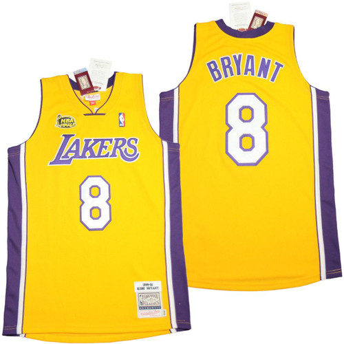 8 Los Angeles Lakers Kobe Bryant Yellow Jersey Model a8517