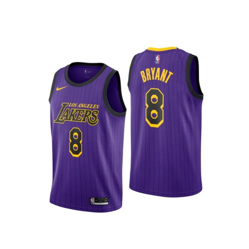 Los Angeles Lakers Kobe Bryant #8 Purple Jersey Model a23099