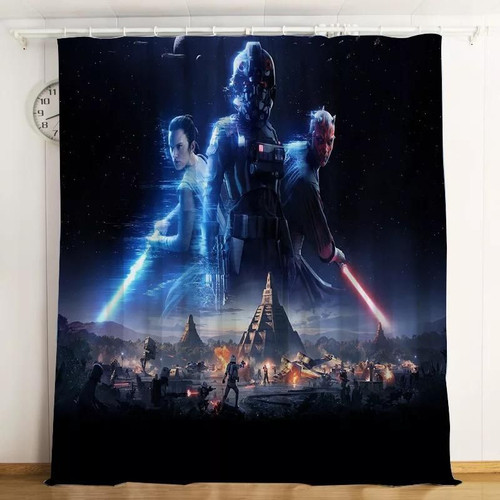 Star Wars 14 Blackout Window Curtainss For Window Treatment Set For Living Room Bedroom Model 400